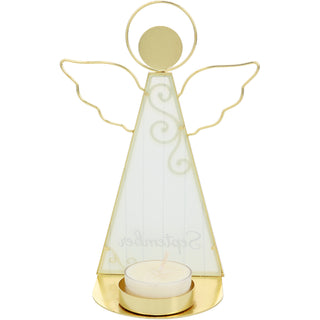 September 6.5" Monthly Angel Tea Light Holder