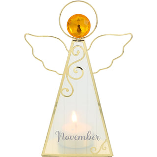 November 6.5" Monthly Angel Tea Light Holder