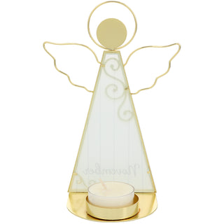 November 6.5" Monthly Angel Tea Light Holder