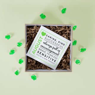 August 4"x4" Ceramic Coaster