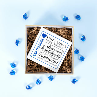 September 4"x4" Ceramic Coaster