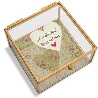 Grandma 4.25" x 4.25" Glass Keepsake Box