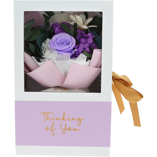 Thinking Of You Purple Preserved Floral Bouquet