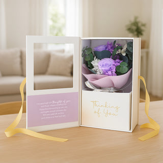 Thinking Of You Purple Preserved Floral Bouquet