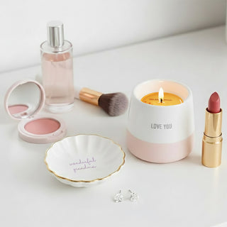 Wonderful Grandma 2.75" Trinket Dish & 5mm Cubic Zirconia Stud Earring Set