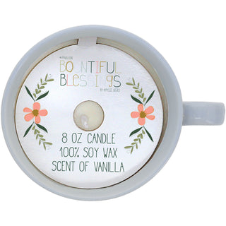 Friend 8 oz - 100% Soy Wax Teacup Candle Scent: Vanilla