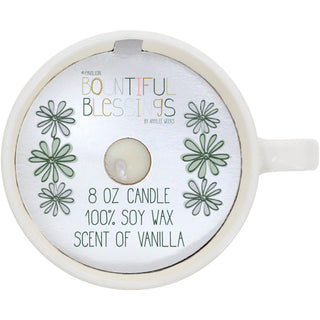 Mom 8 oz - 100% Soy Wax Teacup Candle Scent: Vanilla