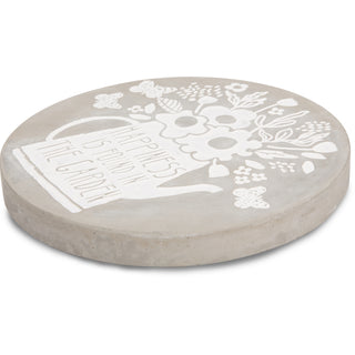 Happiness 7" Cement Stepping Stone