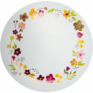 Floral Wreath Candle Tray