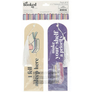All Booked Up Bookmark Gift Set - Set of 4