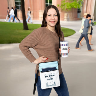 Bring My Book Book/Tablet Sleeve (With Crossbody & Wristlet Straps)