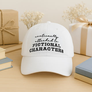 Emotionally Attached White Adjustable Hat