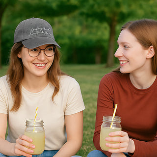 Book Down Gray Adjustable Hat