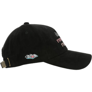 Dark Romance Black Suede Adjustable Hat