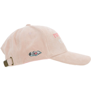 Romance Blush Pink Suede Adjustable Hat