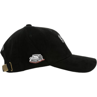 Good Girl Black Suede Adjustable Hat
