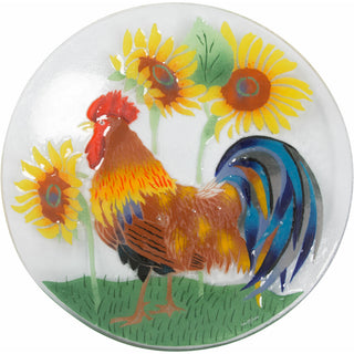 Country Rooster 14" Round Plate