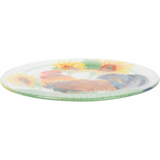 Country Rooster 11" Round Plate