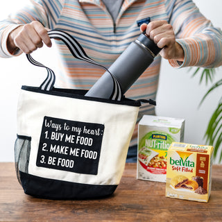 Ways to My Heart Insulated Canvas Lunch Tote