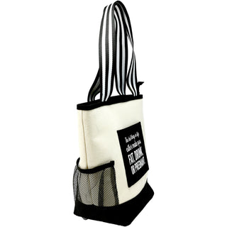The Best Things in Life Insulated Canvas Lunch Tote