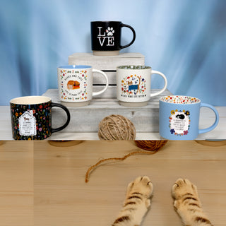 Cat Asleep 18 oz Mug