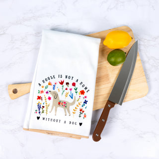 A Dog 100% Cotton Tea Towel