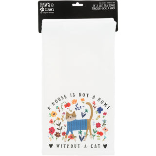 A Cat 100% Cotton Tea Towel