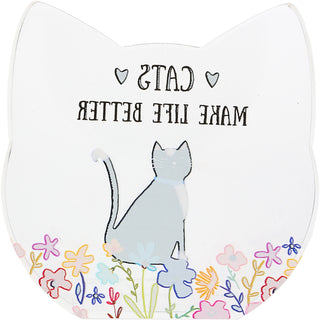 Cats 3.5" Acrylic Cat Plaque