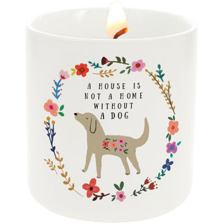 Dog 8 oz - 100% Soy Wax Candle Scent: Tranquility