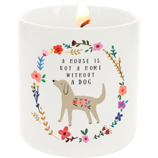 Dog 8 oz - 100% Soy Wax Candle Scent: Tranquility