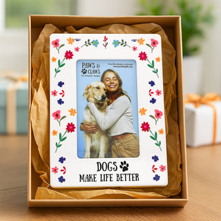 Dogs 6.25" x 8.25" Frame (Holds 4" x 6" Photo)