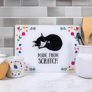 Scratch 13.75" x 9.75" Glass Cutting Board