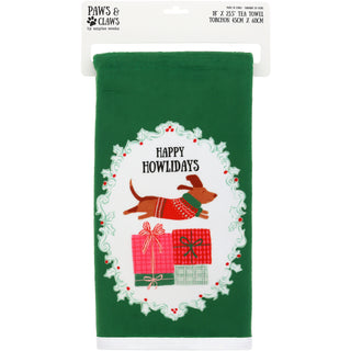 Happy Howlidays Cotton Blend Tea Towel