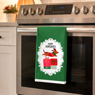 Happy Howlidays Cotton Blend Tea Towel