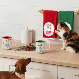 Happy Howlidays Cotton Blend Tea Towel