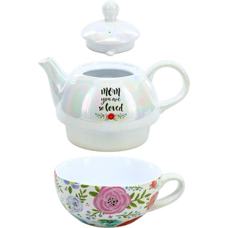 Mom Tea for One (14.5 oz Teapot & 10 oz Cup)
