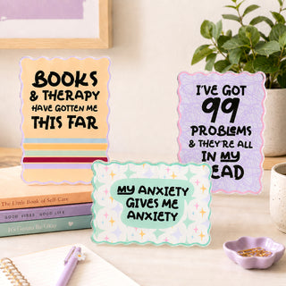 Books & Therapy 3.5" x 5" Acrylic Plaque