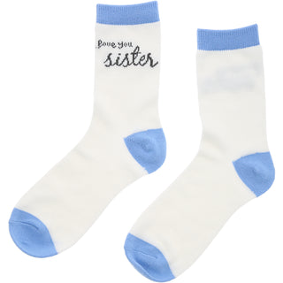 Sister 18 oz Stemless Glass & Sock Set