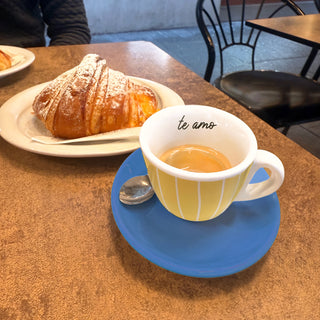 Te Amo 2.5 oz Espresso Cup and Saucer