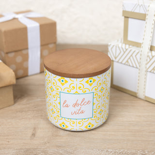 La Dolce Vita 14 oz - 100% Soy Wax Reveal Candle Scent: Lemon Verbena