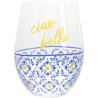 Ciao Bella 18 oz Stemless Wine Glass