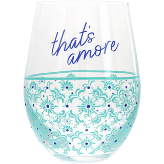 That's Amore 18 oz Stemless Wine Glass
