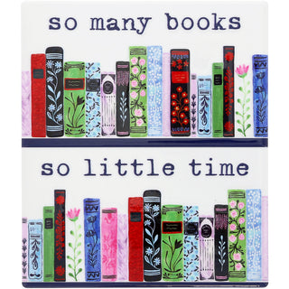 So Many Books 5.5" Ceramic Plaque