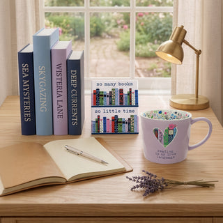 So Many Books 5.5" Ceramic Plaque