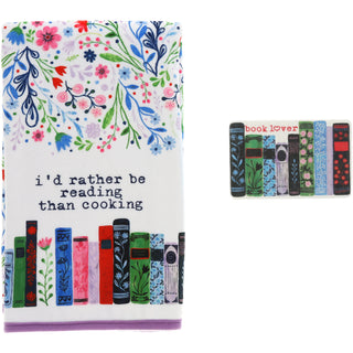Reading Tea Towel & Sponge Gift Set