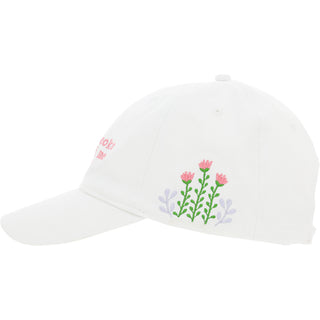 Pretty White Adjustable Hat