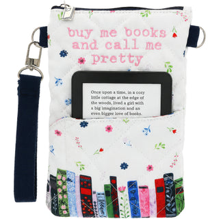 Pretty Book/Tablet Sleeve (With Crossbody & Wristlet Straps)