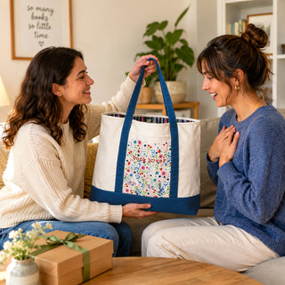 Book Lover Canvas Tote Bag