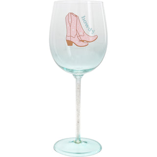 Howdy Gift Boxed 17 oz Wine Glass