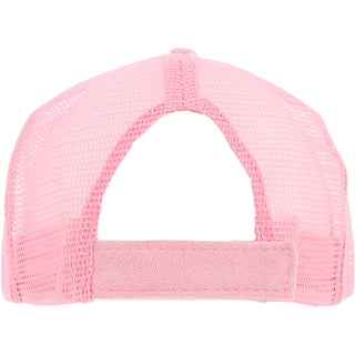 Cowboy's Tab Pink Suede Adjustable Trucker Hat